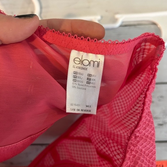 Elomi Pink 40 J Wired Bra - Picture 2 of 7